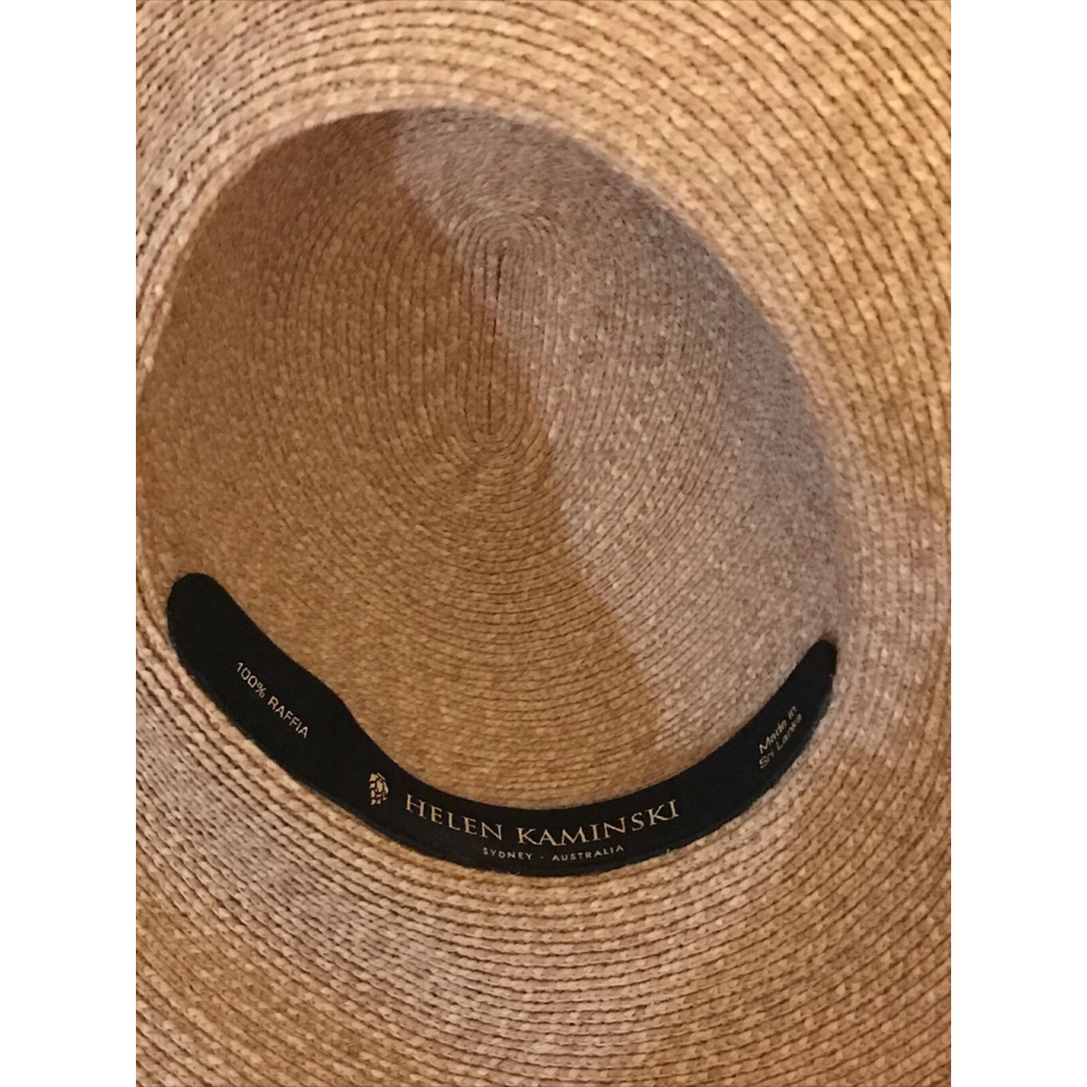 HELEN KAMINSKI 4” HAT WIDE BRIM DELPHINA RAFFIA - Picture 10 of 13